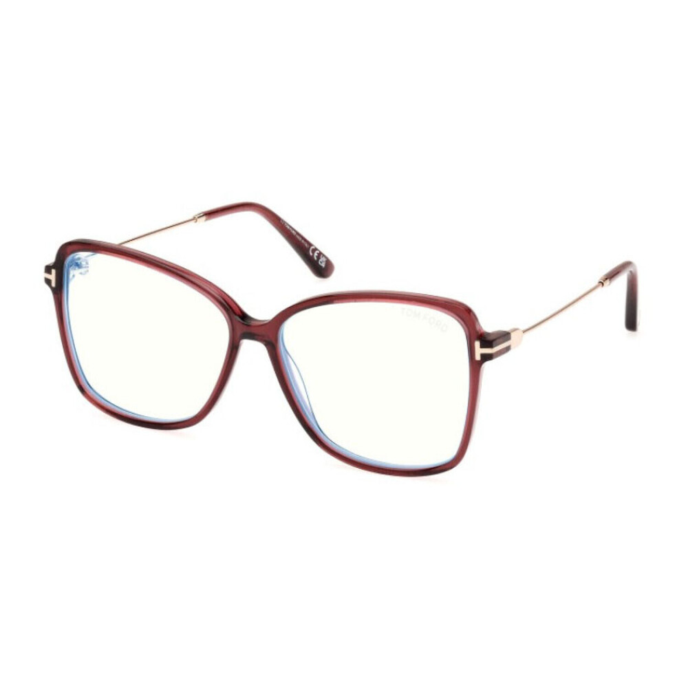 NEW Tom Ford FT5953-B 069 Shiny Bordeaux Sunglasses Authentic